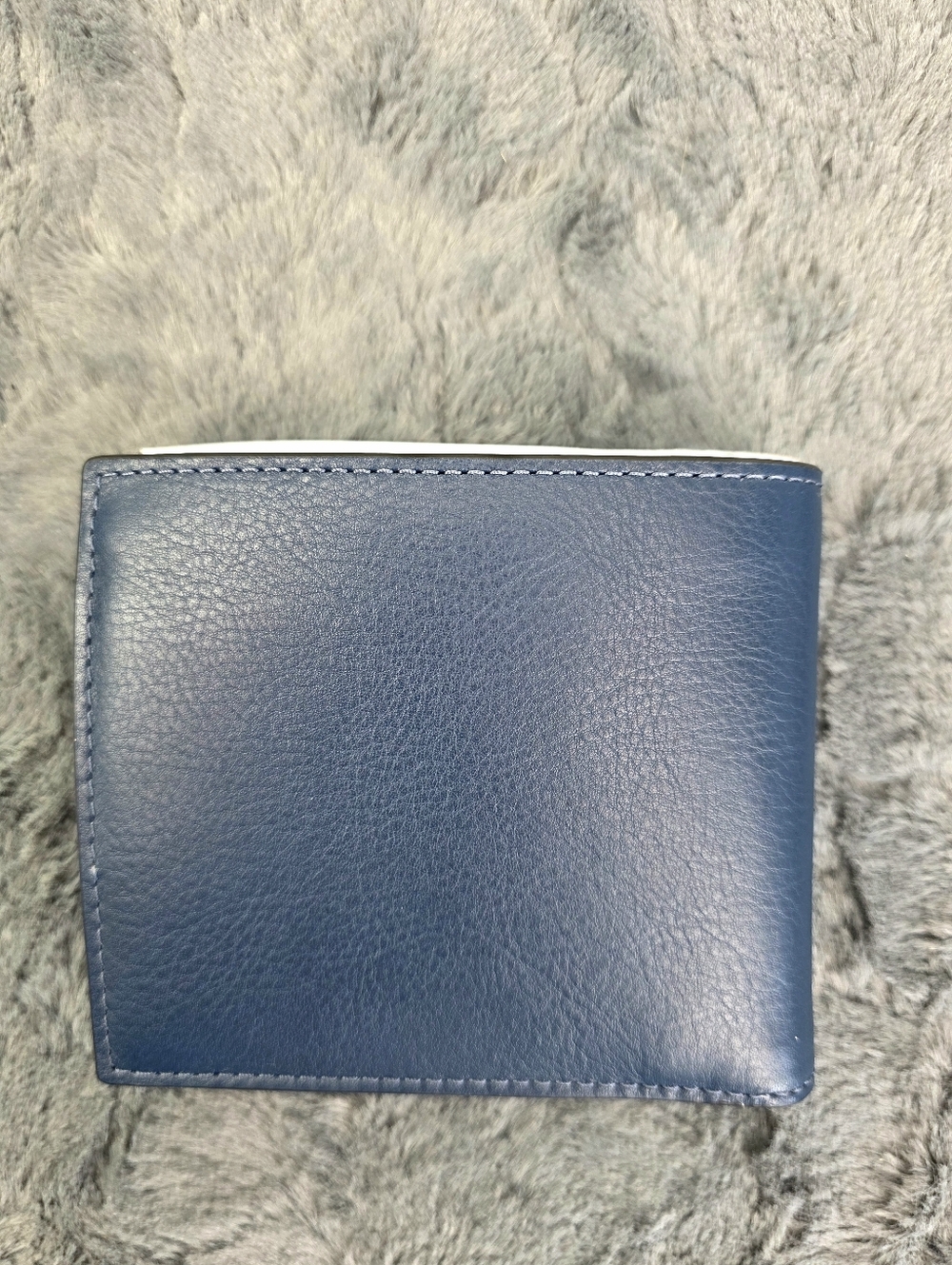 Coach Blue Leather Coin Wallet, Men's NWT - Picture 3 of 9